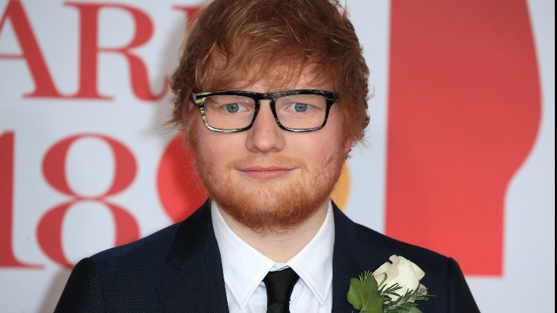 Ed Sheeran smiling