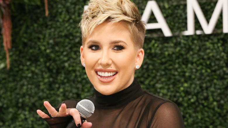 Savannah Chrisley speaking in 2019