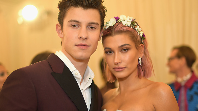 Shawn Mendes and Hailey Bieber at 2018 Met Gala