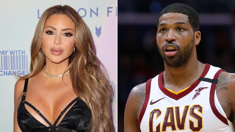 Larsa Pippen and Tristan Thompson side by side