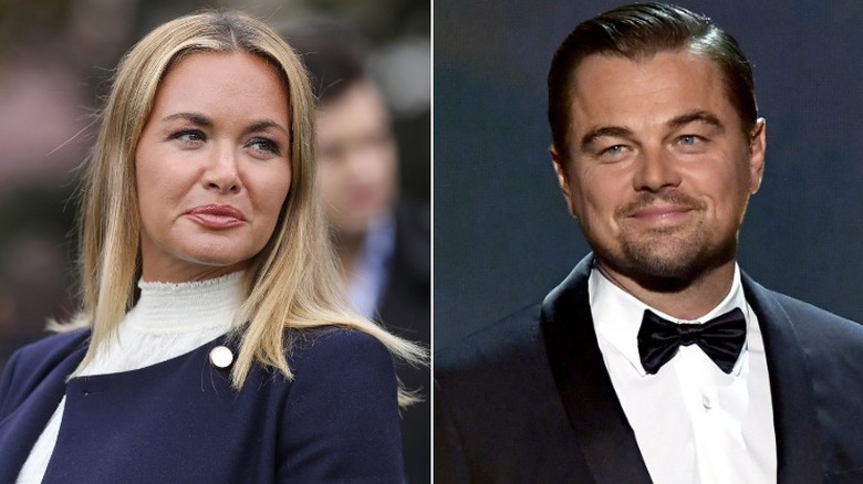 Vanessa Trump and Leonardo diCaprio side by side