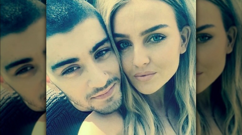 Perrie Edwards and Zayn Malik smiling