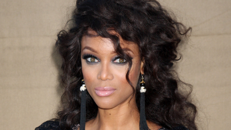 Tyra Banks serious