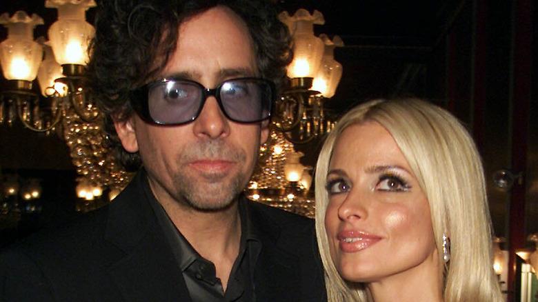 Tim Burton and Lisa Marie in 2001