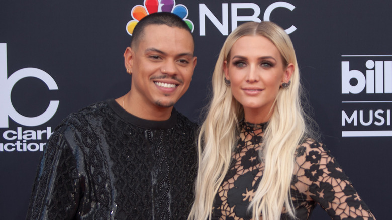 Evan Ross and Ashlee Simpson