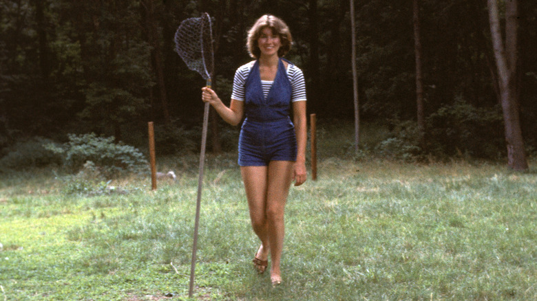 Young Martha Stewart with net 