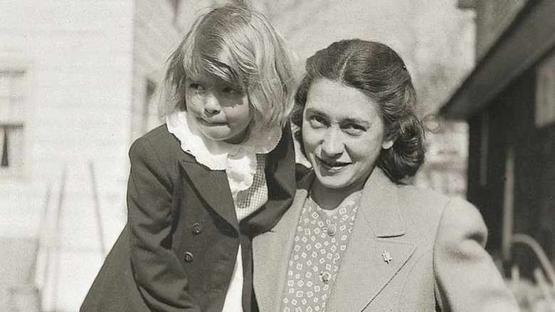 Baby Martha Stewart with her mother