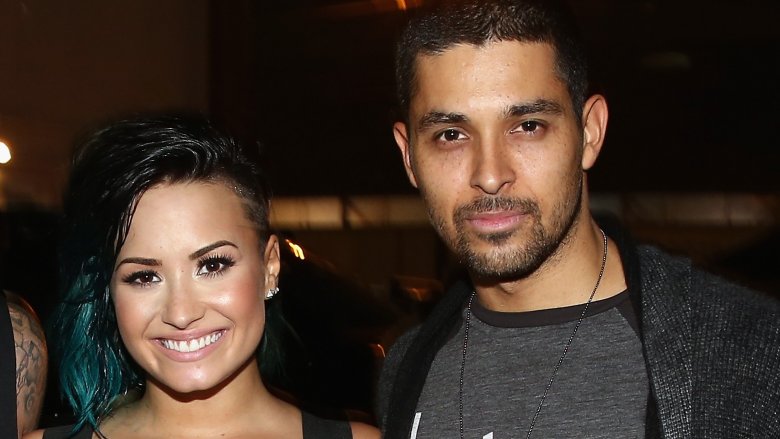 Demi Lovato and Wilmer Valderrama at an event