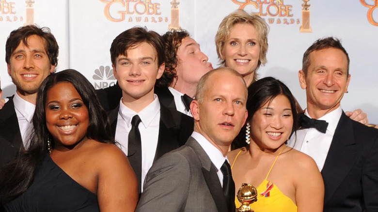 Ryan Murphy with "Glee" cast
