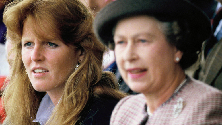 Sarah Ferguson and Queen Elizabeth