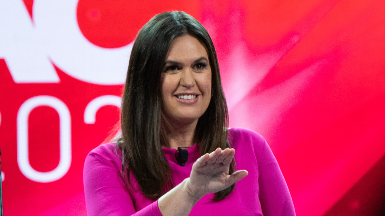 Sarah Huckabee Sanders at CPAC event in Florida