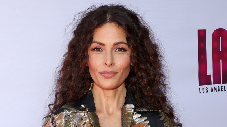 Sarah Shahi with curly hair