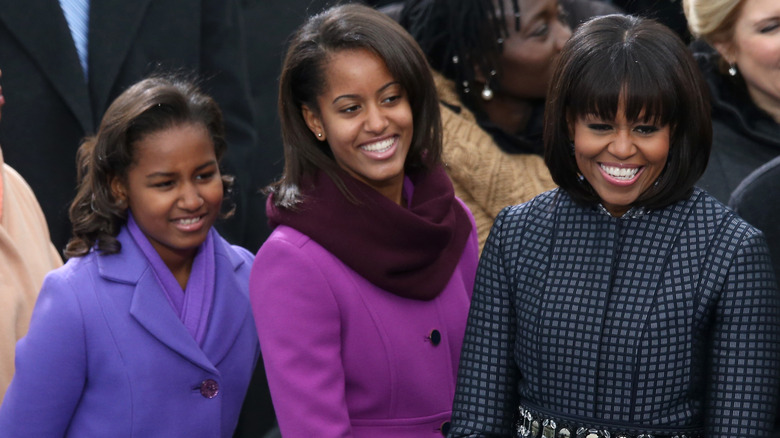 The Obamas at the inauguration