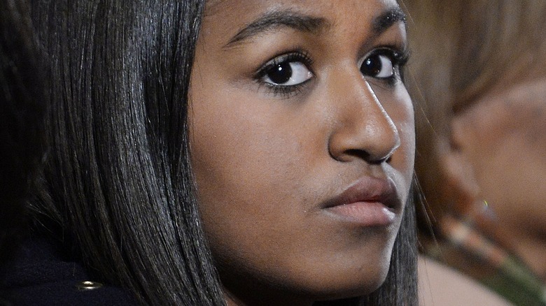 Sasha Obama at event