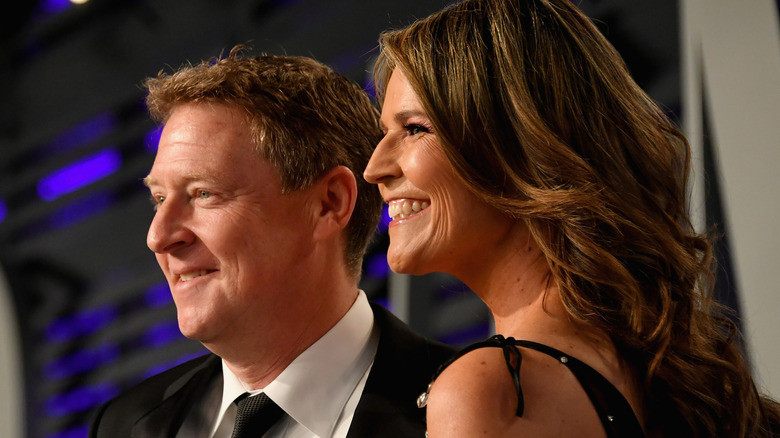 Savannah Guthrie and husband Mike Feldman smiling