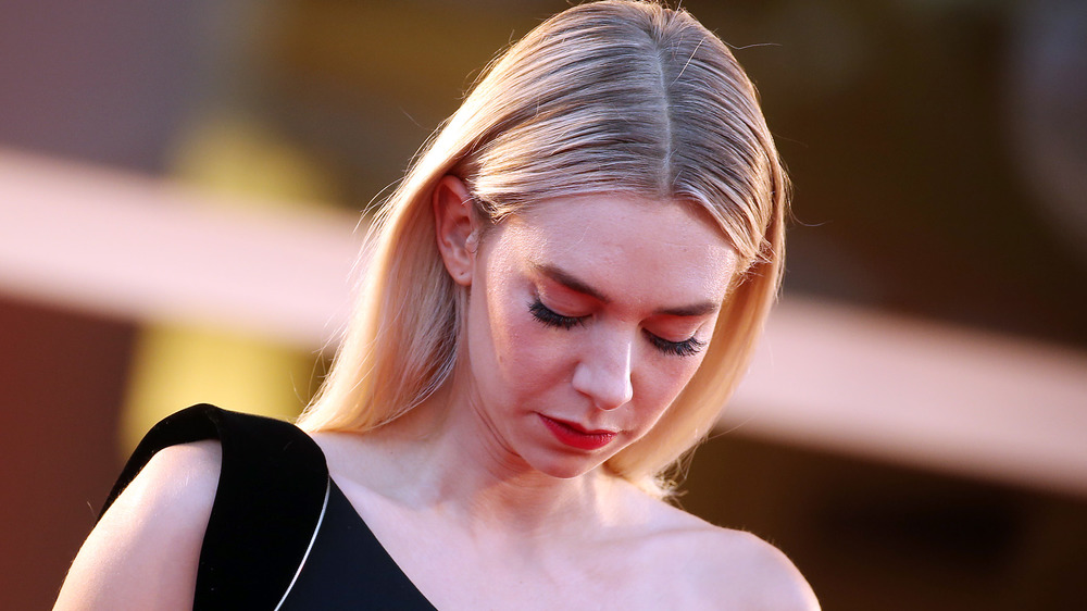 Vanessa Kirby looking down