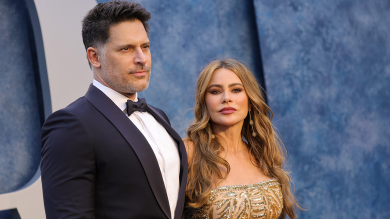 Joe Manganiello and Sofia Vergara at the 2023 Vanity Fair Oscars Party