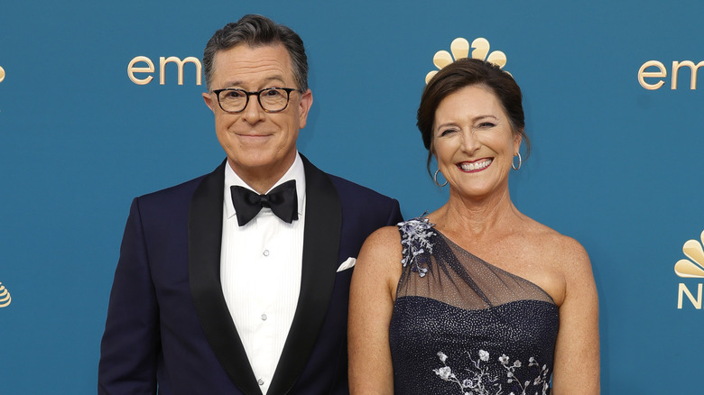 Stephen and Evelyn Colbert Emmys