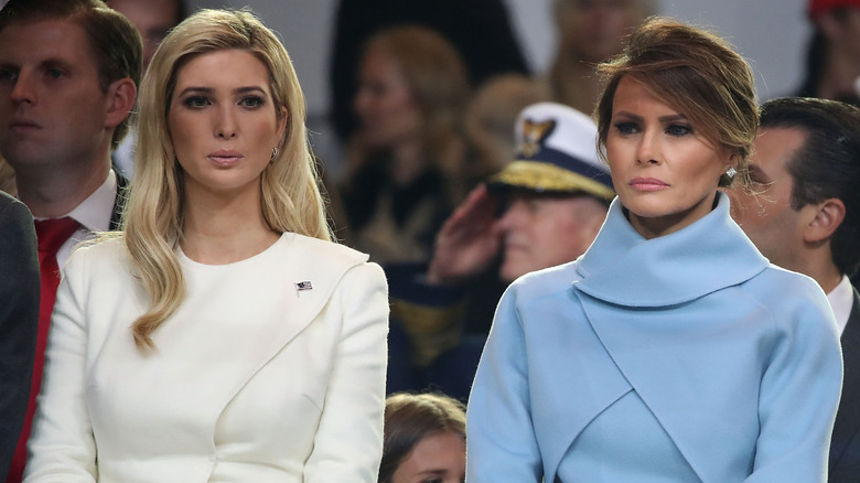 Ivanka Trump standing next to Melania Trump