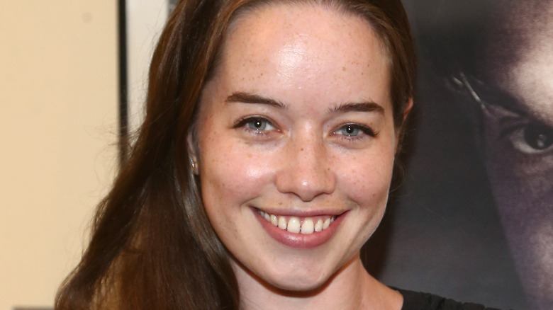 Anna Popplewell at a movie premiere