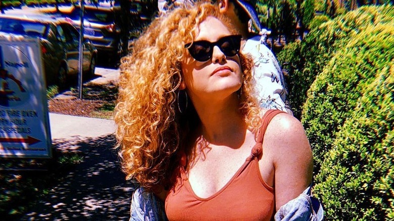 Abigail Anderson wearing sunglasses