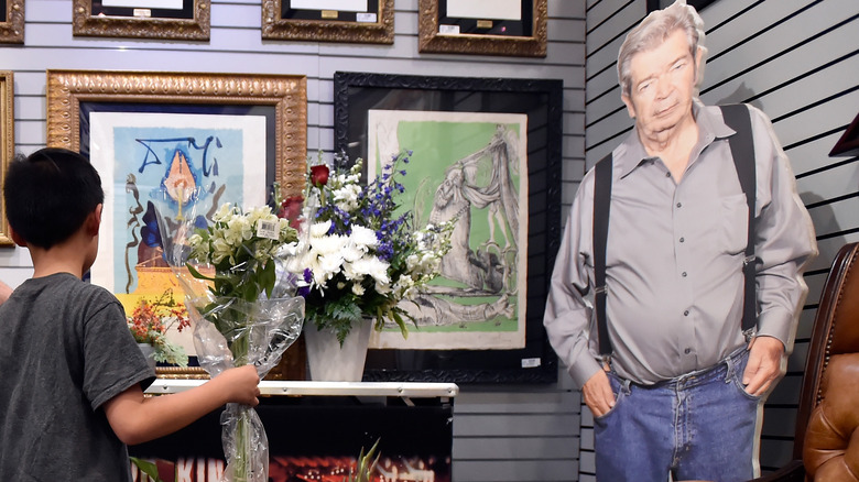 Gold & Silver Pawn with life-size cutout of Richard Harrison