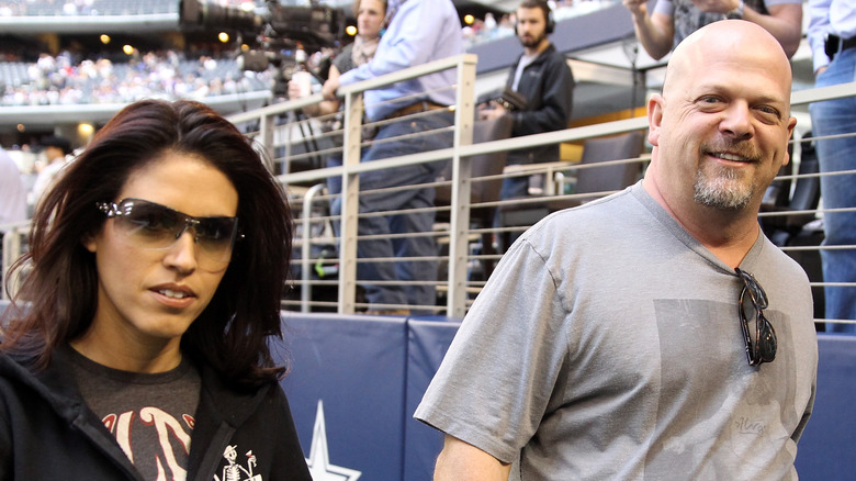 Rick Harrison and Deanna Burditt at Cowboys Stadium