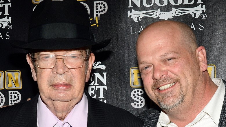 Richard Harrison with son Rick Harrison at Golden Nugget 2014