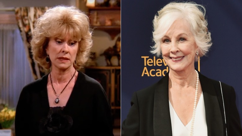 Christina Pickles smiling then and now