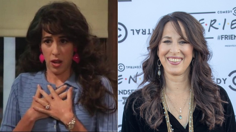 Maggie Wheeler smiling then and now