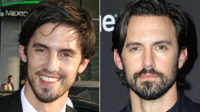 Milo Ventimiglia then and now split