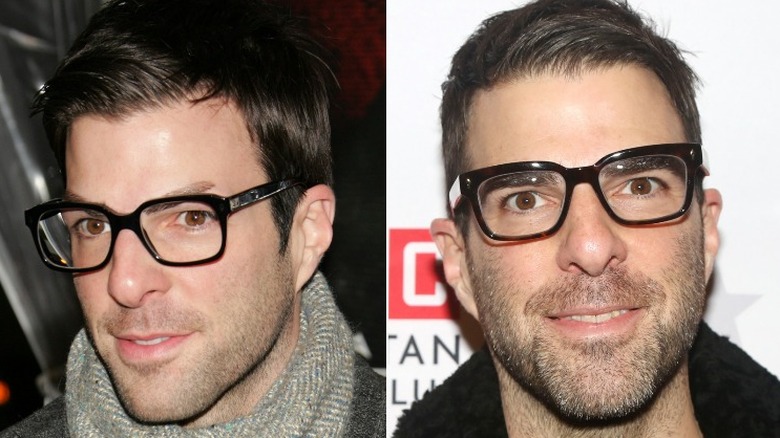 Zachary Quinto then and now split