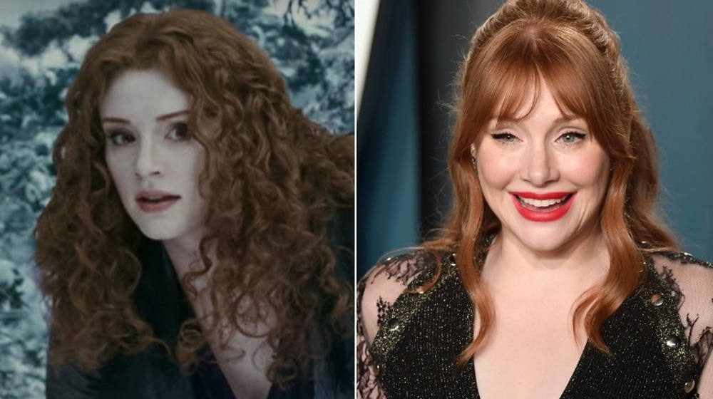 Left: Bryce Dallas Howard in Twlight; Right: Bryce Dallas Howard laughing