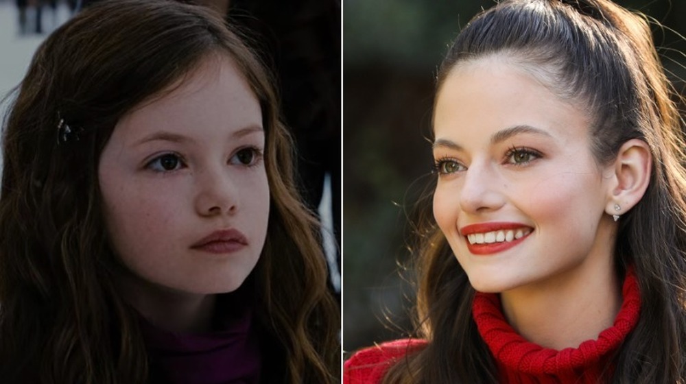 Left: Mackenzie Foy in Twilight; Right: Mackenzie Foy laughing