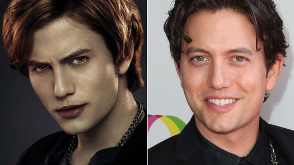 Left: Jackson Rathbone in Twilight; Right: Jackson Rathbone smiling