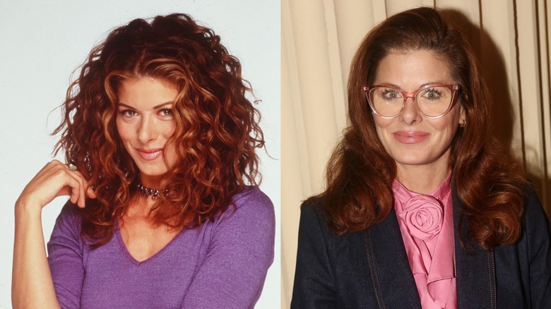 Debra Messing in the late '90s and 2023