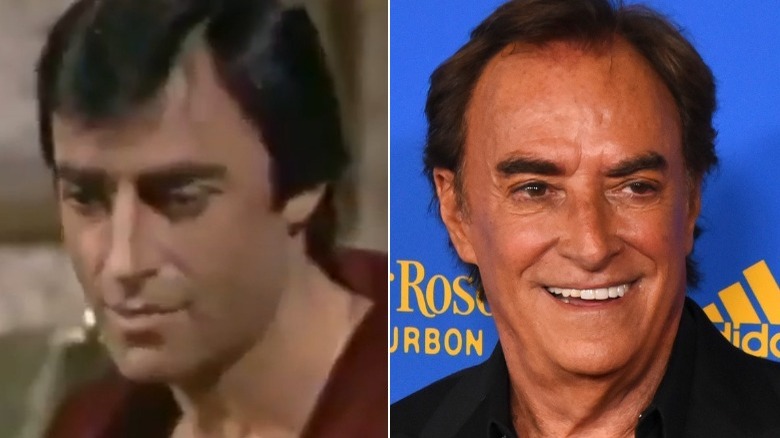 Thaao Penghlis split image, looking down and smiling