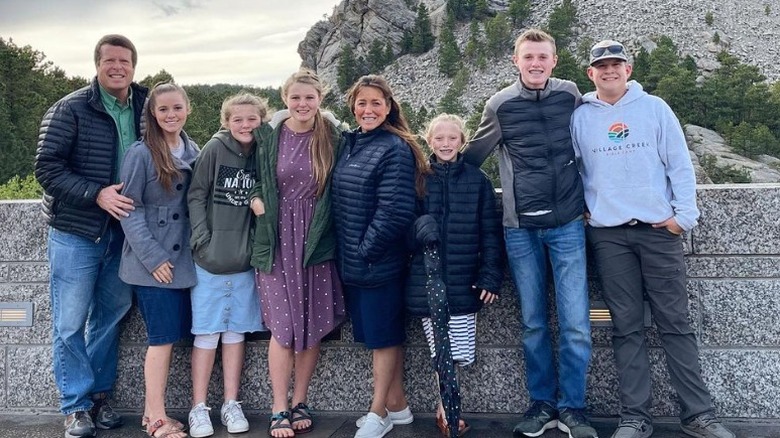 The Duggar family at Mount Rushmore