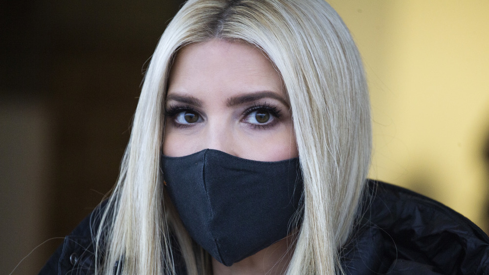 Ivanka Trump wearing a mask 