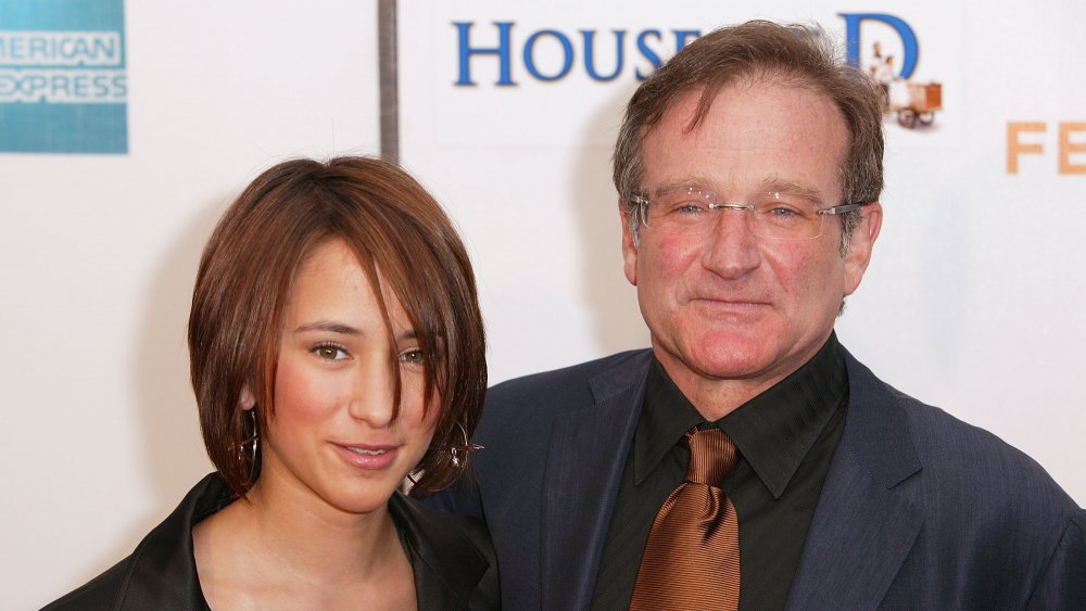 Zelda Williams and Robin Williams at a screening of House of D