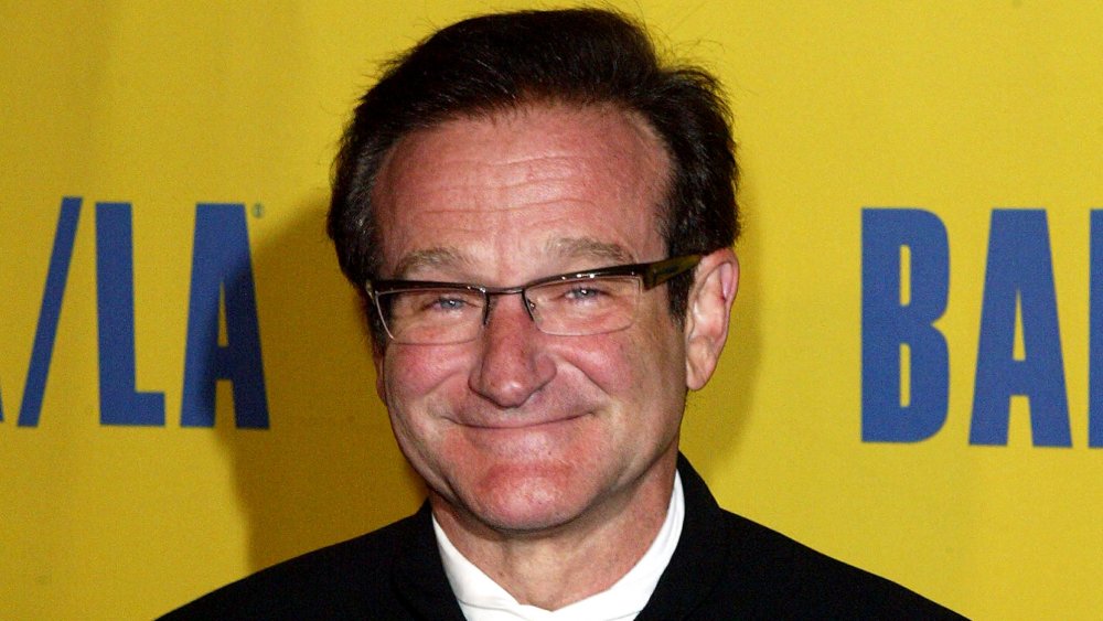 Robin Williams smiling at the 12th annual BAFTA/LA Brittanica Awards 