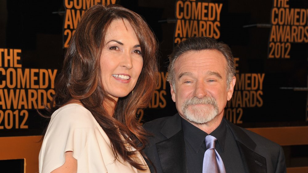 Susan Schneider and Robin Williams at The Comedy Awards