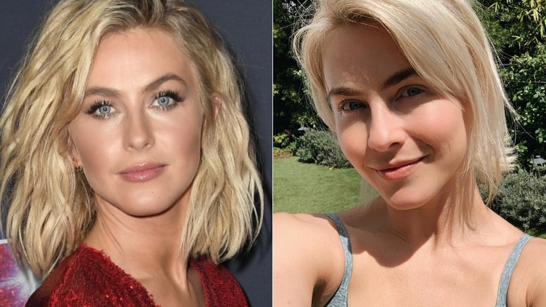 Julianne Hough with, without makeup