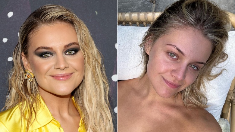 Kelsea Ballerini with, without makeup