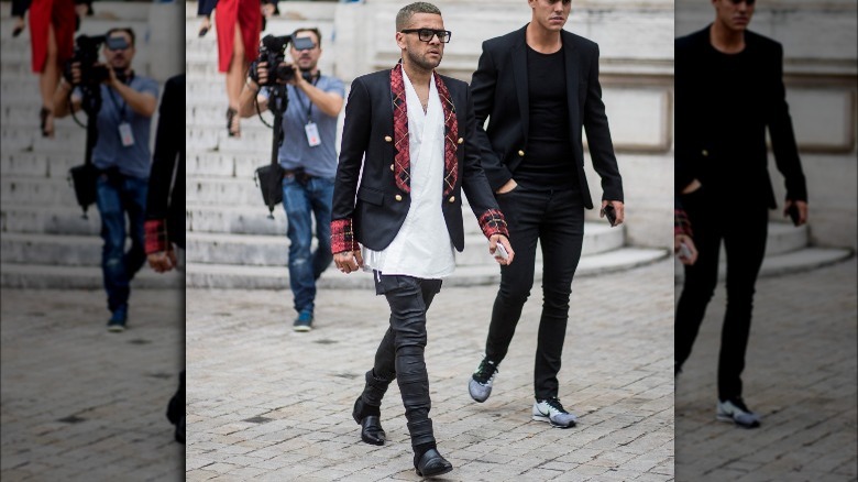 Dani Alves outside in Paris