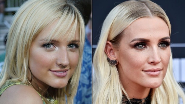 Ashlee Simpson before and after nose job