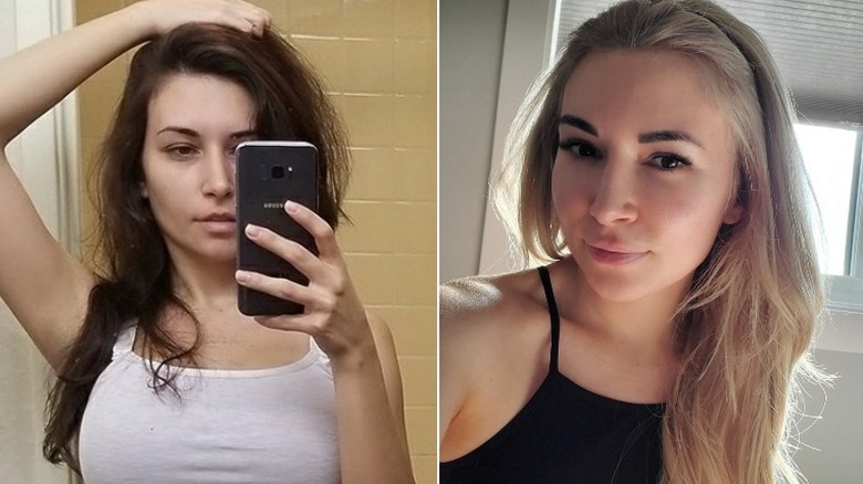 Alinity without and with makeup