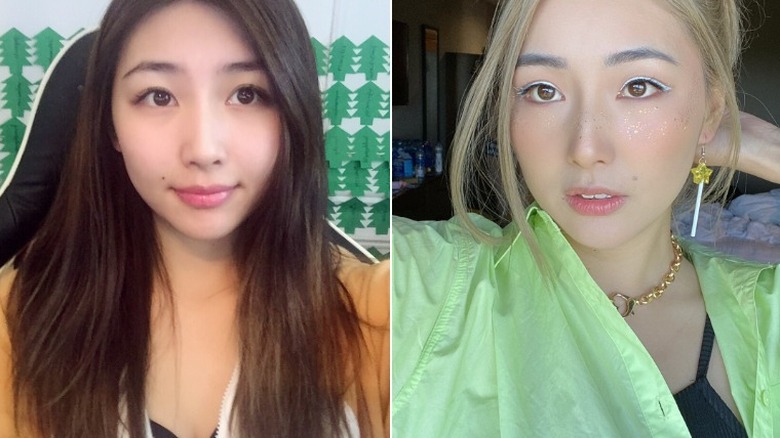 Xchocobars without and with makeup