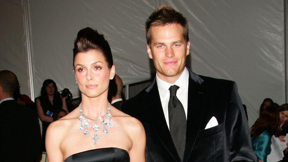 Bridget Moynahan and Tom Brady at an event 