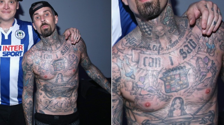Travis Barker's Dag Nasty tattoo